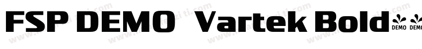 FSP DEMO   Vartek Bold字体转换